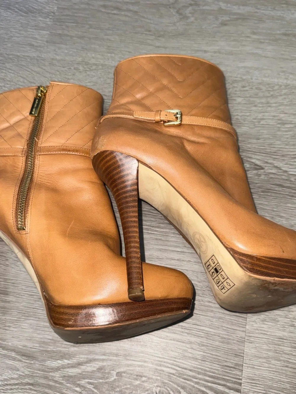 Michael Kors leather ankle booties